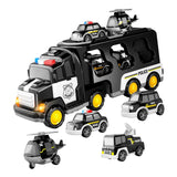 Maxbell Fire Truck Toy Friction Power Vehicles for Party Favors Easter Birthday Gift Black