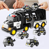 Maxbell Fire Truck Toy Friction Power Vehicles for Party Favors Easter Birthday Gift Black