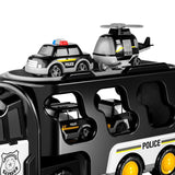 Maxbell Fire Truck Toy Friction Power Vehicles for Party Favors Easter Birthday Gift Black