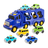 Maxbell Fire Truck Toy Friction Power Vehicles for Party Favors Easter Birthday Gift Blue