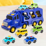 Maxbell Fire Truck Toy Friction Power Vehicles for Party Favors Easter Birthday Gift Blue