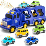 Maxbell Fire Truck Toy Friction Power Vehicles for Party Favors Easter Birthday Gift Blue