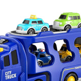 Maxbell Fire Truck Toy Friction Power Vehicles for Party Favors Easter Birthday Gift Blue