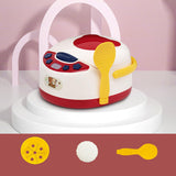 Maxbell Kitchen Pretend Play Toys Kids Rice Cooker Toy for Children Age 3 4 5 6 Kids Red