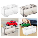 Maxbell Toy Cars Organizer Protection Storage Durable Car Display Box for Model Cars Clear
