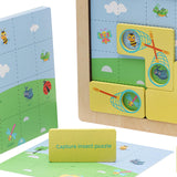 Maxbell Wooden Blocks Puzzle Brain Teasers Toy for 3 4 5 6 Years Old Girls Boys Kids