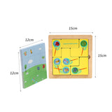 Maxbell Wooden Blocks Puzzle Brain Teasers Toy for 3 4 5 6 Years Old Girls Boys Kids