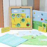 Maxbell Wooden Blocks Puzzle Brain Teasers Toy for 3 4 5 6 Years Old Girls Boys Kids