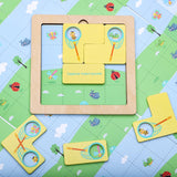 Maxbell Wooden Blocks Puzzle Brain Teasers Toy for 3 4 5 6 Years Old Girls Boys Kids