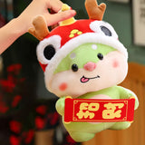 Maxbell 2024 Dragon Year Mascots Dragon Plush Toy for Bedroom Living Room Desk