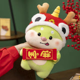 Maxbell 2024 Dragon Year Mascots Dragon Plush Toy for Bedroom Living Room Desk
