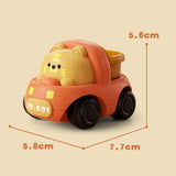 Maxbell Animal Car Toy Brain Development Toys Early Educate Inertial Engineering Car Dump truck