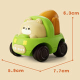 Maxbell Animal Car Toy Brain Development Toys Early Educate Inertial Engineering Car Mixer truck