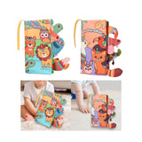 Maxbell Baby Cloth Book Toy Sensory Baby Toys Book for Infant Boys Girls 0-12 Months Jungle Animal