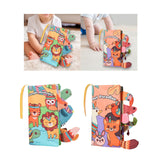 Maxbell Baby Cloth Book Toy Sensory Baby Toys Book for Infant Boys Girls 0-12 Months Jungle Animal