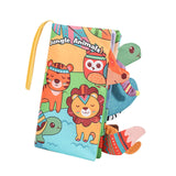 Maxbell Baby Cloth Book Toy Sensory Baby Toys Book for Infant Boys Girls 0-12 Months Jungle Animal