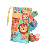 Maxbell Baby Cloth Book Toy Sensory Baby Toys Book for Infant Boys Girls 0-12 Months Jungle Animal