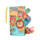 Maxbell Baby Cloth Book Toy Sensory Baby Toys Book for Infant Boys Girls 0-12 Months Jungle Animal