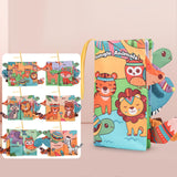 Maxbell Baby Cloth Book Toy Sensory Baby Toys Book for Infant Boys Girls 0-12 Months Jungle Animal
