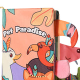 Maxbell Baby Cloth Book Toy Sensory Baby Toys Book for Infant Boys Girls 0-12 Months Pet