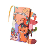 Maxbell Baby Cloth Book Toy Sensory Baby Toys Book for Infant Boys Girls 0-12 Months Pet
