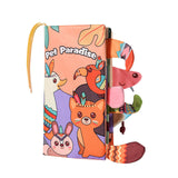 Maxbell Baby Cloth Book Toy Sensory Baby Toys Book for Infant Boys Girls 0-12 Months Pet