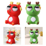 Maxbell Raised Eyes Animal Toy Eye Popping Dragon Toy for Children Goodie Bag Filler Red