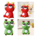 Maxbell Raised Eyes Animal Toy Eye Popping Dragon Toy for Children Goodie Bag Filler Red