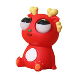 Maxbell Raised Eyes Animal Toy Eye Popping Dragon Toy for Children Goodie Bag Filler Red