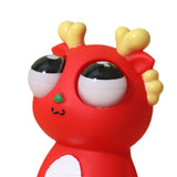 Maxbell Raised Eyes Animal Toy Eye Popping Dragon Toy for Children Goodie Bag Filler Red