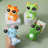 Maxbell Raised Eyes Animal Toy Eye Popping Dragon Toy for Children Goodie Bag Filler Green