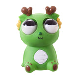 Maxbell Raised Eyes Animal Toy Eye Popping Dragon Toy for Children Goodie Bag Filler Green