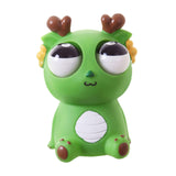 Maxbell Raised Eyes Animal Toy Eye Popping Dragon Toy for Children Goodie Bag Filler Green