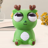 Maxbell Raised Eyes Animal Toy Eye Popping Dragon Toy for Children Goodie Bag Filler Green