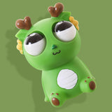 Maxbell Raised Eyes Animal Toy Eye Popping Dragon Toy for Children Goodie Bag Filler Green