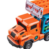 Maxbell Big Hauler Truck Toy Cars Storage and Transporter Toy for Kids Birthday Gift orange