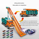 Maxbell Big Hauler Truck Toy Cars Storage and Transporter Toy for Kids Birthday Gift orange