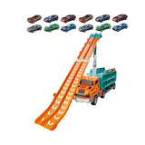 Maxbell Big Hauler Truck Toy Cars Storage and Transporter Toy for Kids Birthday Gift orange