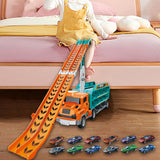 Maxbell Big Hauler Truck Toy Cars Storage and Transporter Toy for Kids Birthday Gift orange