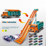 Maxbell Big Hauler Truck Toy Cars Storage and Transporter Toy for Kids Birthday Gift orange