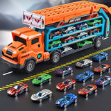 Maxbell Big Hauler Truck Toy Cars Storage and Transporter Toy for Kids Birthday Gift orange