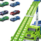 Maxbell Big Hauler Truck Toy Cars Storage and Transporter Toy for Kids Birthday Gift green
