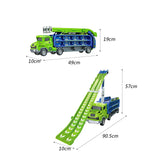 Maxbell Big Hauler Truck Toy Cars Storage and Transporter Toy for Kids Birthday Gift green