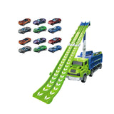 Maxbell Big Hauler Truck Toy Cars Storage and Transporter Toy for Kids Birthday Gift green