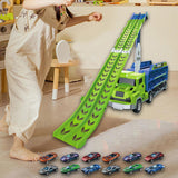 Maxbell Big Hauler Truck Toy Cars Storage and Transporter Toy for Kids Birthday Gift green