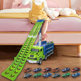 Maxbell Big Hauler Truck Toy Cars Storage and Transporter Toy for Kids Birthday Gift green