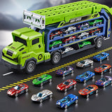 Maxbell Big Hauler Truck Toy Cars Storage and Transporter Toy for Kids Birthday Gift green