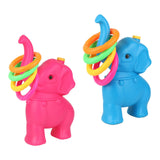 Maxbell Elephant Rings Toss Game Educational Toy Children Throw Circle Game for Kids Blue