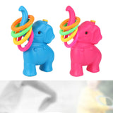 Maxbell Elephant Rings Toss Game Educational Toy Children Throw Circle Game for Kids Blue