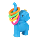 Maxbell Elephant Rings Toss Game Educational Toy Children Throw Circle Game for Kids Blue